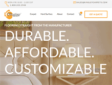 Tablet Screenshot of kinsleycarpets.com